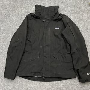 Patagonia Jacket Womens Medium Black H2No Waterproof Outdoor Parka Coat